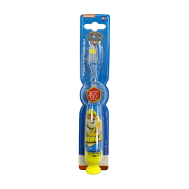 Paw Patrol Kids Toothbrush κίτρινο   Παιδική Οδοντόβουρτσα με Φωτάκι και βεντούζα για 2+ Ετών 1τμχ