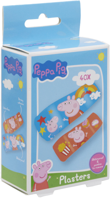 Aδιάβροχα επιθέματα Peppa Pig Plasters κυτίο 40 τμχ