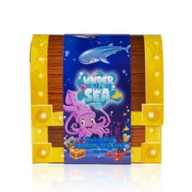 Αφρώδη άλατα μπάνιου 180g σε χάρτινο μπαουλάκι, Under the sea – Accentra