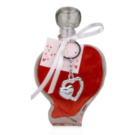 Αφρόλουτρο 200ml σε γυάλινη συσκευασία με μπρελόκ καρδιά, With Love – Accentra