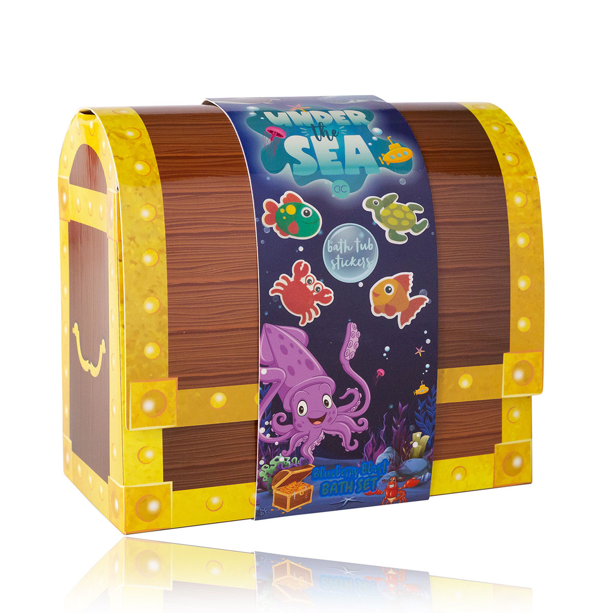 Σετ παιδικού μπάνιου με αφρόλουτρο 150ml, 50g bath fizzer & σαπούνι, Under the sea - Accentra - Image 2