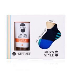 Ανδρικό σετ περιποίησης με hair &amp; body wash 100ml &amp; κάλτσες, Men&amp;apos;s Style – Accentra