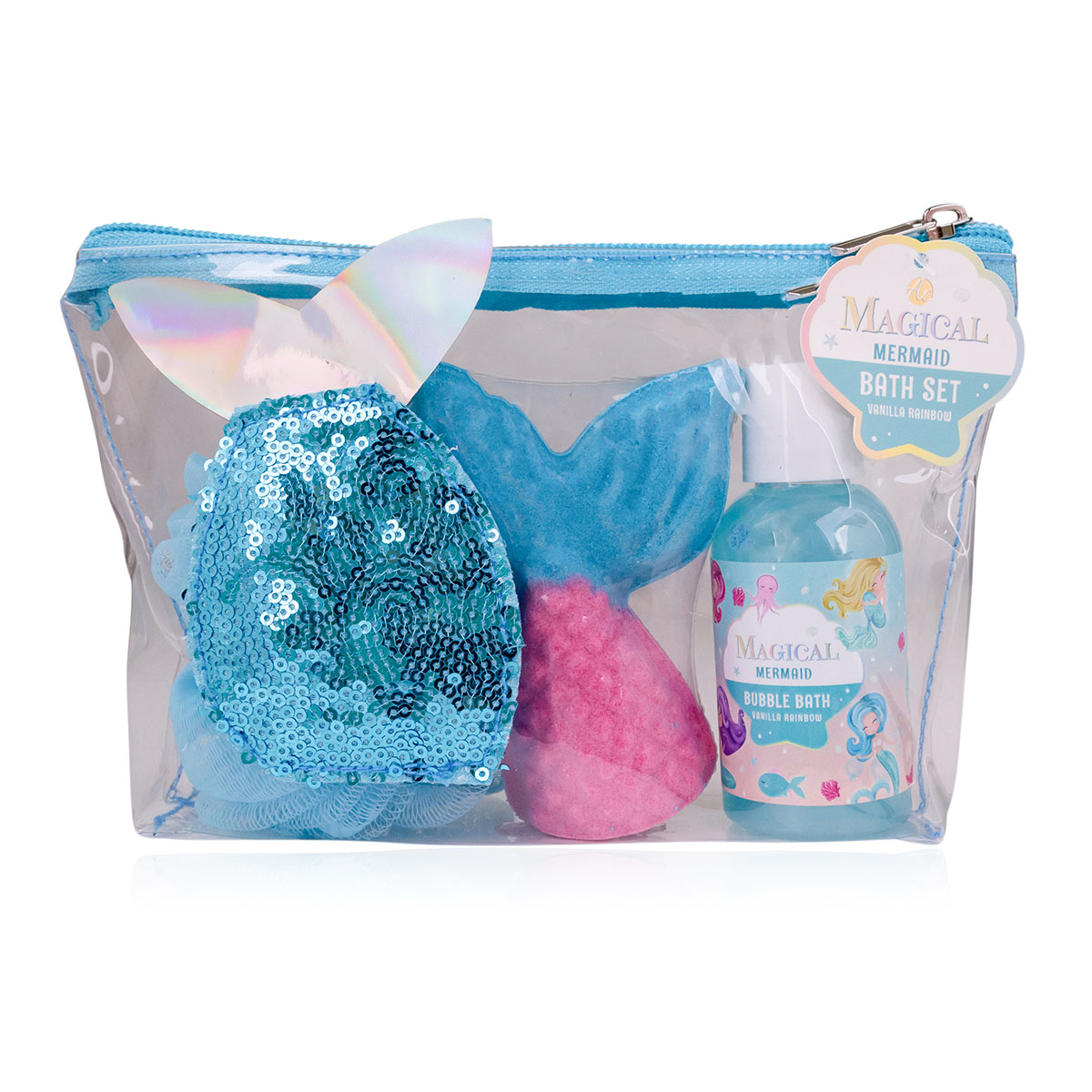 Σετ μπάνιου σε νεσεσέρ με 110/130γρ bath fizzer & 100ml bubble bath, Unicorn & Mermaid - Accentra - Image 2