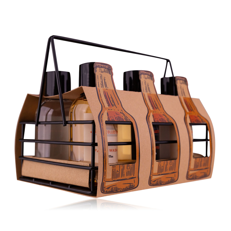 Ανδρικό σετ σε καλάθι με 6*100ml: body wash, face wash, after shave, λοσιόν & σαμπουάν - Accentra - Image 2