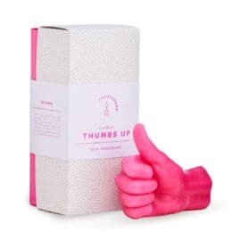 Κερί χειρονομίας, Thumbs Up Ροζ 380gr – CandleHand