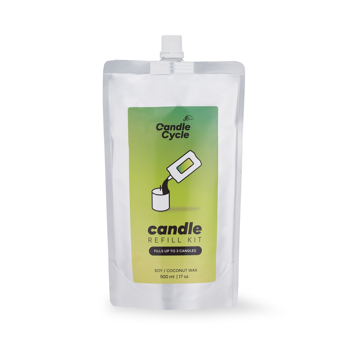 Flowery Kit με Ανταλλακτικό Αρωματικό Κερί Σόγιας 330mL, CandleCycle Refill - CandleHand