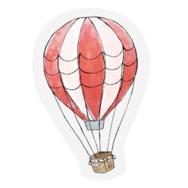 Hot air balloon – Cut- out Ευχετήρια κάρτα – The Gift Label