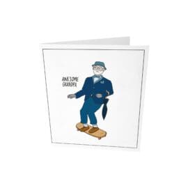 Ευχετήρια κάρτα, awesome grandpa – The Gift Label