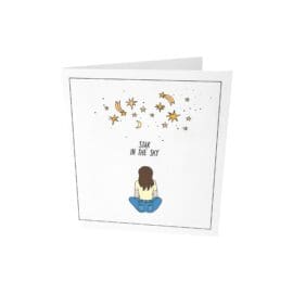 Ευχετήρια κάρτα, star in the sky – The Gift Label