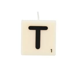 Γράμμα T – Κεράκι κύβος 4x4cm – The Gift Label