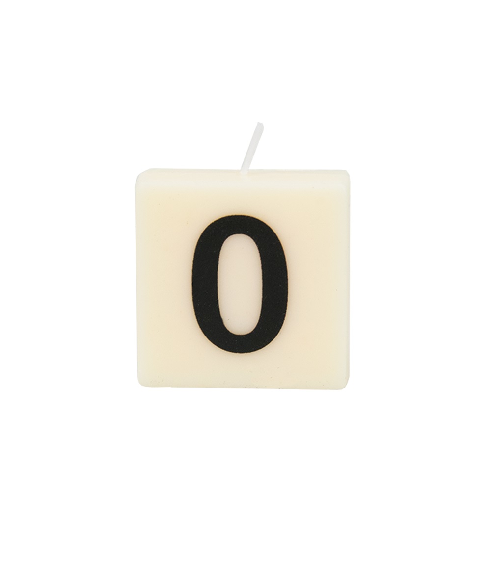 No0 - Κεράκι κύβος 4x4cm - The Gift Label