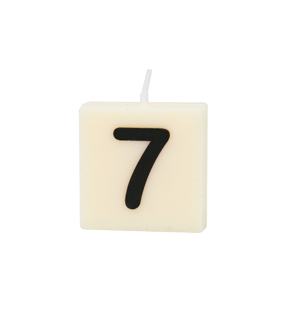 No7 - Κεράκι κύβος 4x4cm - The Gift Label