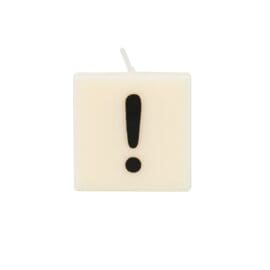 Exclamation Κεράκι κύβος 4x4cm   – The Gift Label