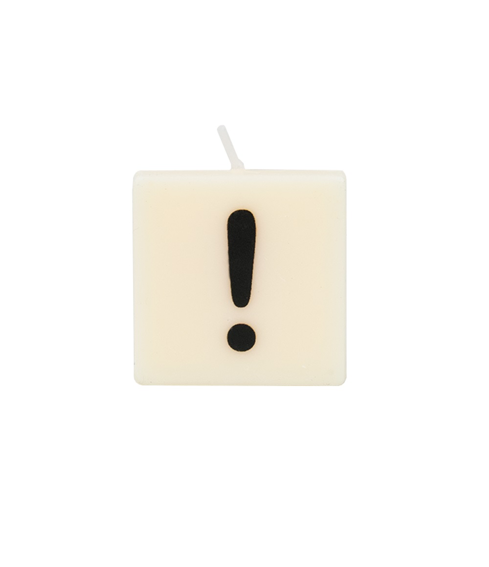 Exclamation Κεράκι κύβος 4x4cm - The Gift Label