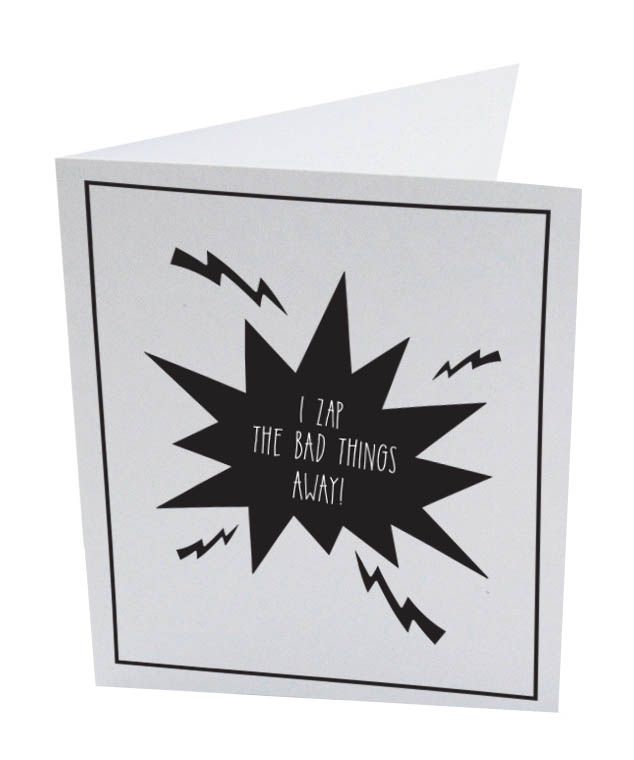 Ευχετήρια Κάρτα, I zap the bad things - The Gift Label