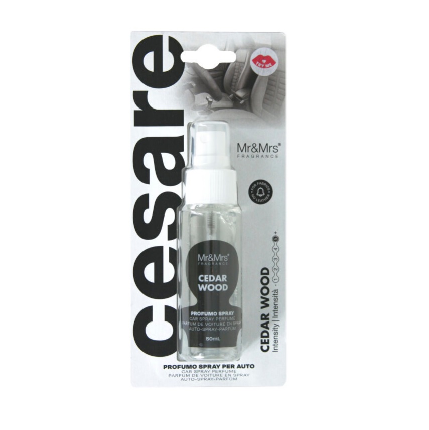 Αρωματικό σπρέι αυτοκινήτου 50ml, Cesare Cedar Wood - Mr&Mrs Fragrance - Image 2