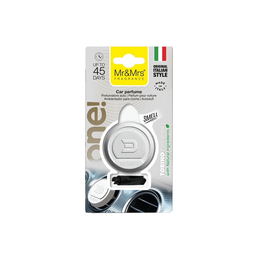 One! Torino Λευκό Αρωματικό Αυτοκινήτου - Mr&Mrs Fragrance - Image 2