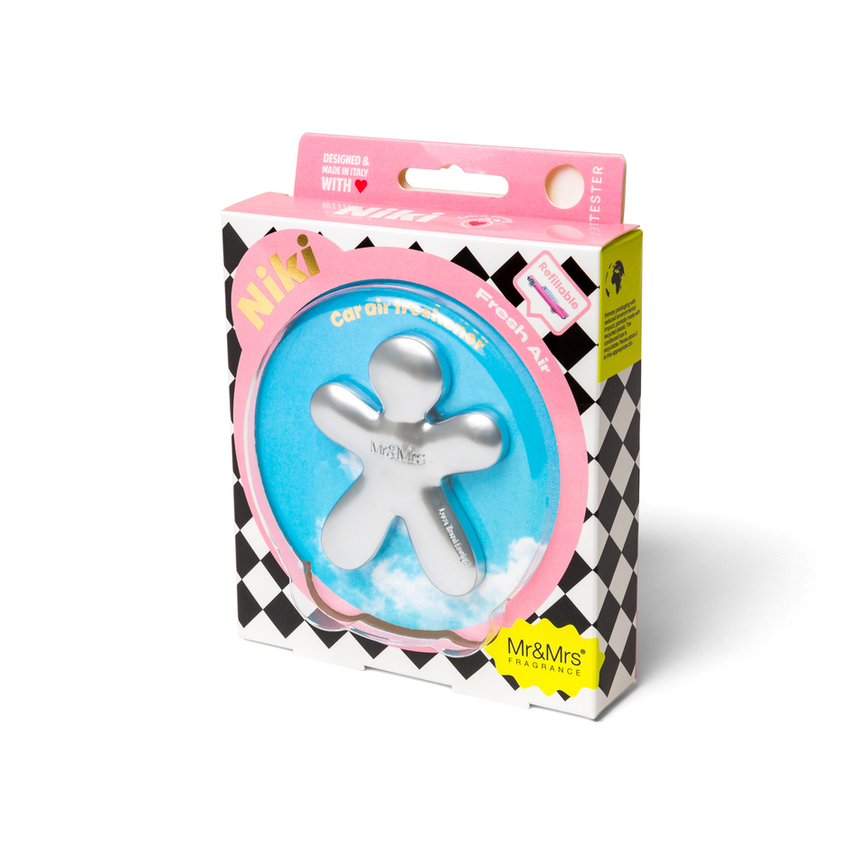 Αρωματικό αυτοκινήτου με ανταλλακτικό Niki Frosted Silver, Fresh Air - Mr&Mrs Fragrance - Image 2