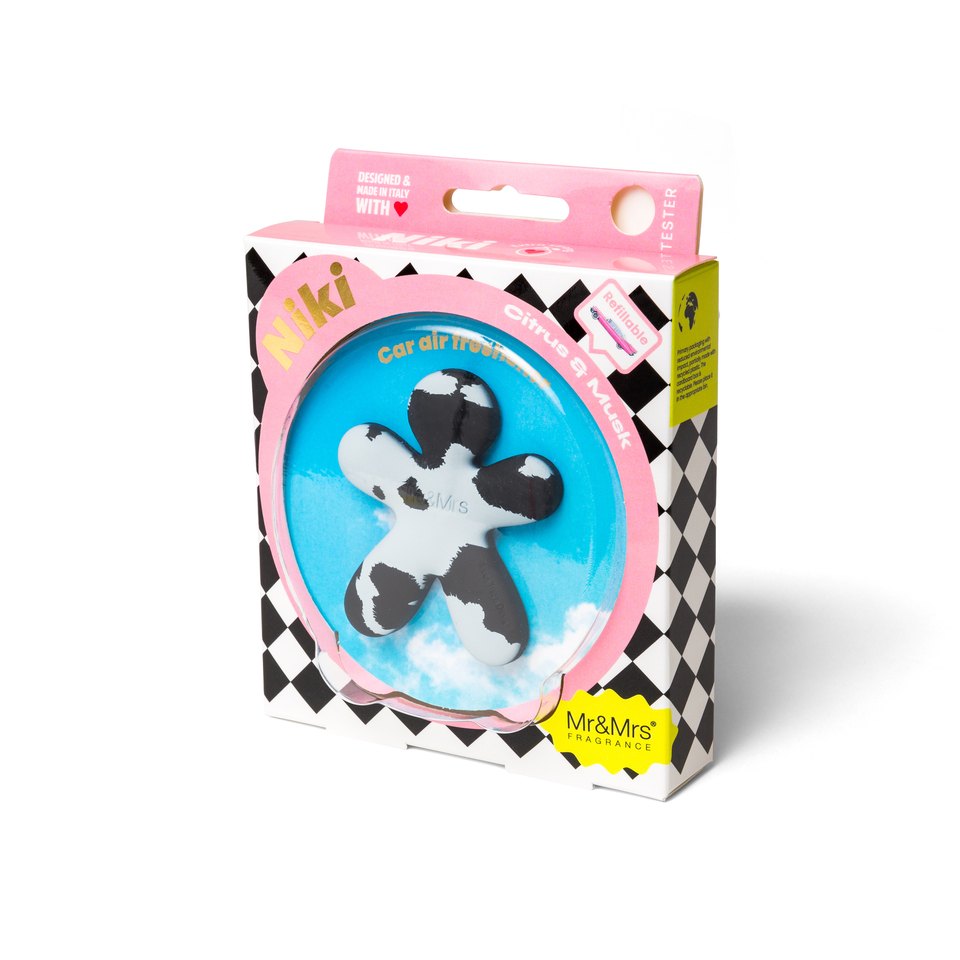 Αρωματικό αυτοκινήτου με ανταλλακτικό Niki Citrus & Musk, Black & White - Mr&Mrs Fragrance - Image 2
