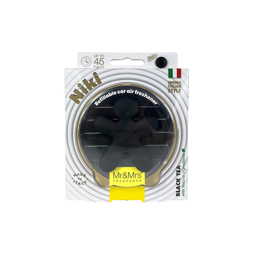 Αρωματικό αυτοκινήτου με ανταλλακτικό Niki Leather, Black Tea - Mr&Mrs Fragrance - Image 2