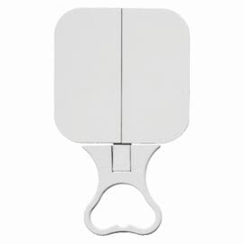 Αναδιπλούμενος, ασημί καθρέφτης ταξιδίου 23x12cm True Image – By Upper Canada