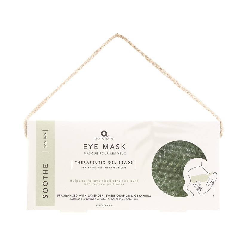 Πράσινη μάσκα ματιών με τζελ, Essentials Gel Cooling Eye Mask 9.5*20.5 - By Upper Canada