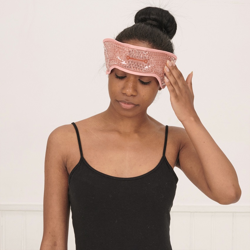 Ροζ Κορδέλα/Κομπρέσα ημικρανίας 9.5*30 με σφαιρίδια τζελ - By Upper Canada - Image 2