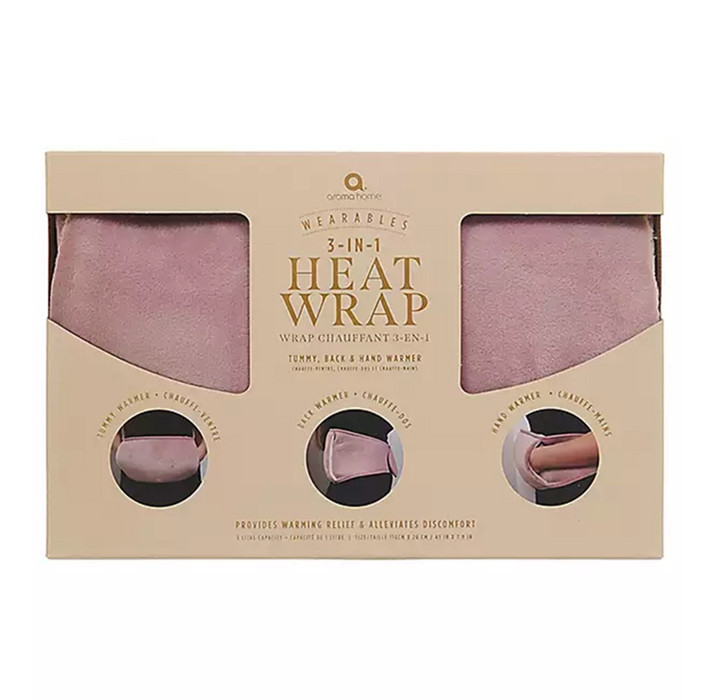 3 Σε 1 Ροζ, φλις θερμοφόρα-ζώνη 110*20cm 1L για κοιλιά, πλάτη, χέρια - By Upper Canada - Image 2