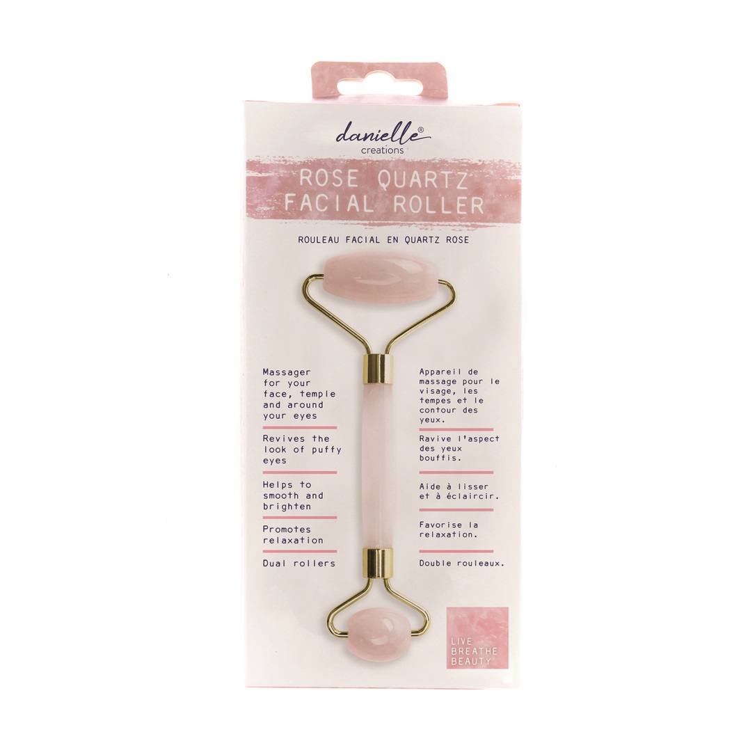 Ροζ ρολό χαλαζία για μασάζ προσώπου - By Upper Canada