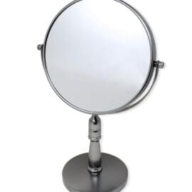 10Χ Μεγεθυντικός περιστρεφόμενος, ασημί καθρέφτης με βάση, Gold Bow -By Upper Canada