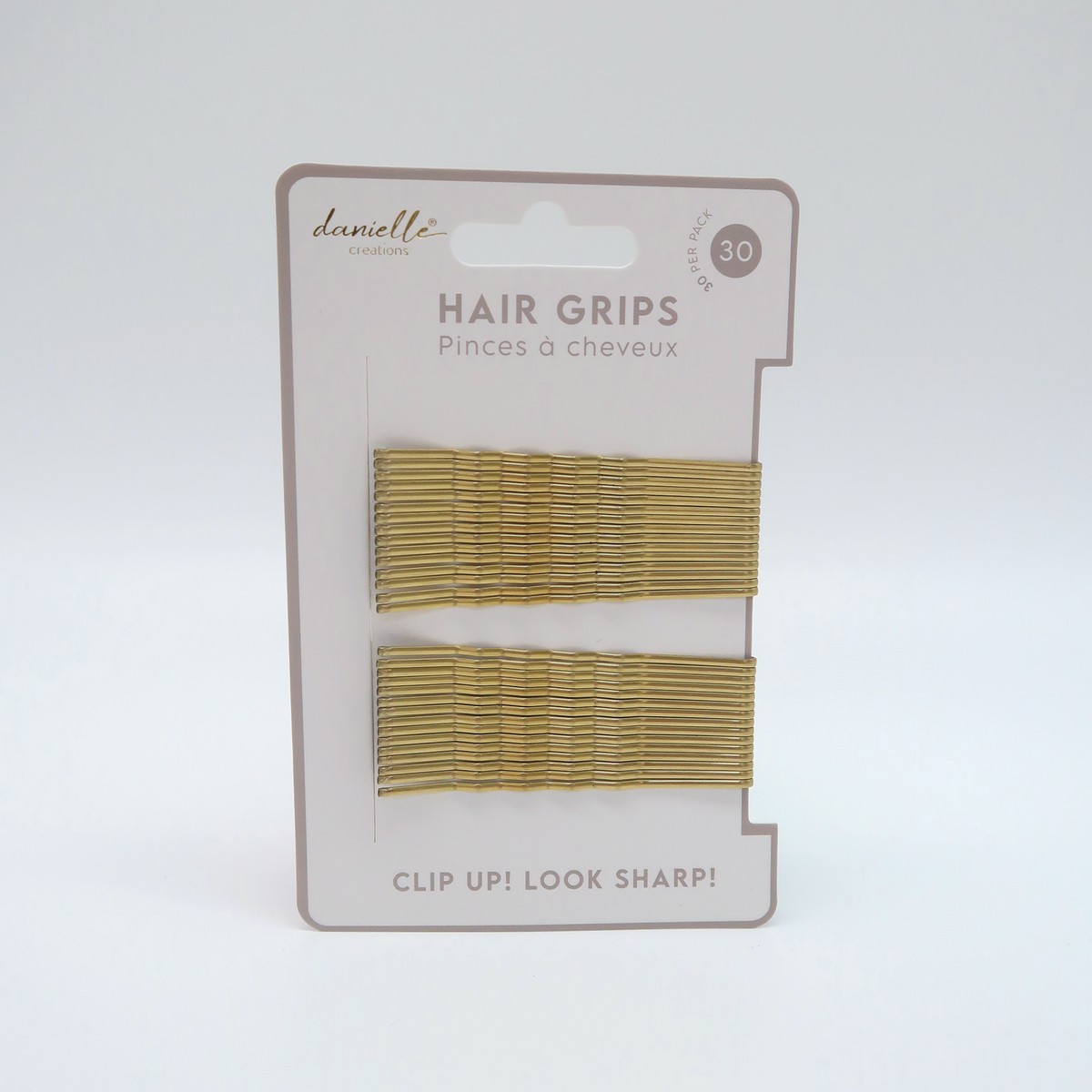 Τσιμπιδάκια μαλλιών χρυσαφένια σετ 30 τμχ, Clip up, look sharp! - By Upper Canada