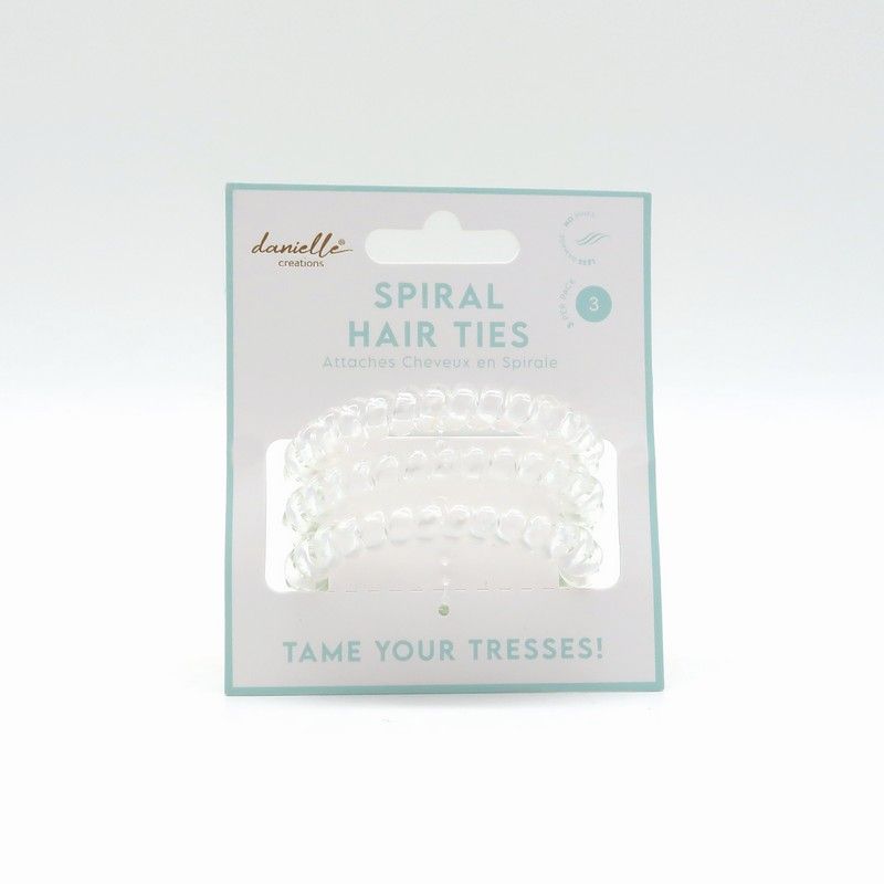 Σετ με 3 Σπιράλ Λαστιχάκια Διάφανα - By Upper Canada