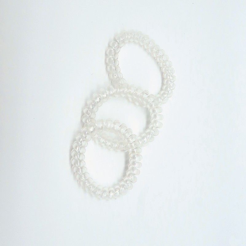 Σετ με 3 Σπιράλ Λαστιχάκια Διάφανα - By Upper Canada - Image 2