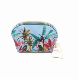 Εμπριμέ-σιέλ νεσεσέρ Botanical Palm Blue 18*15*6.5cm, Oyster Bag – By Upper Canada