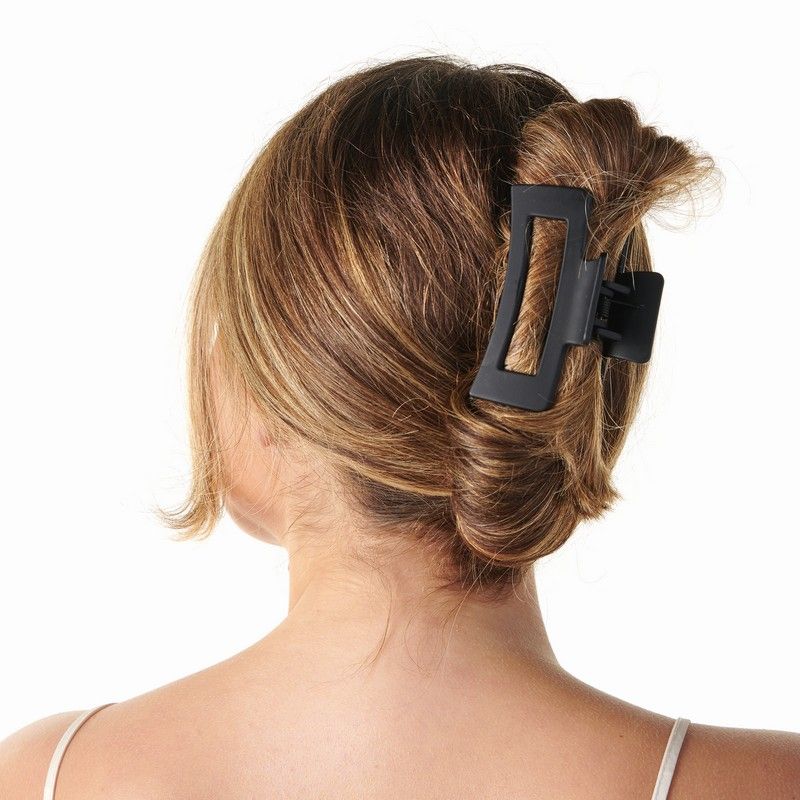 Μαύρο, τετραγωνισμένο κλάμερ μαλλιών - By Upper Canada - Image 2