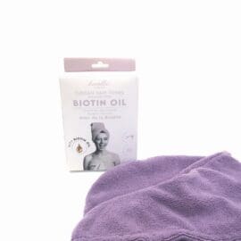 Μωβ Τουρμπάνι από μικροΐνες 24*64cm εμποτισμένο με βιοτίνη – By Upper Canada