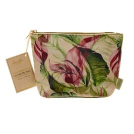 Εμπριμέ Botanical Cream Small Cosmetic Bag 27×14.5x7cm – By Upper Canada