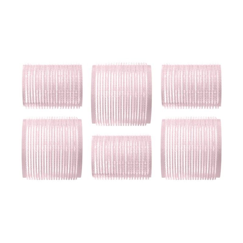 Velcro Ρολά μαλλιών Ροζ 12τμχ, Voluminous blow out look - By Upper Canada - Image 2