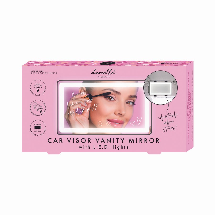 Φωτιζόμενος καθρέπτης μακιγιάζ αυτοκινήτου με LED, Danielle Creations - By Upper Canada