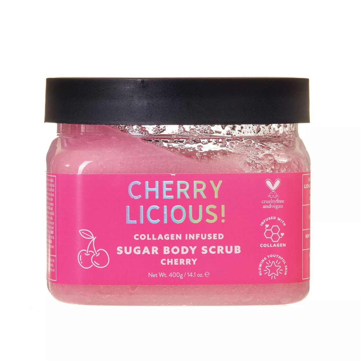 Scrub απολέπισης με κολλαγόνο Cherry Licious 400gr - By Upper Canada