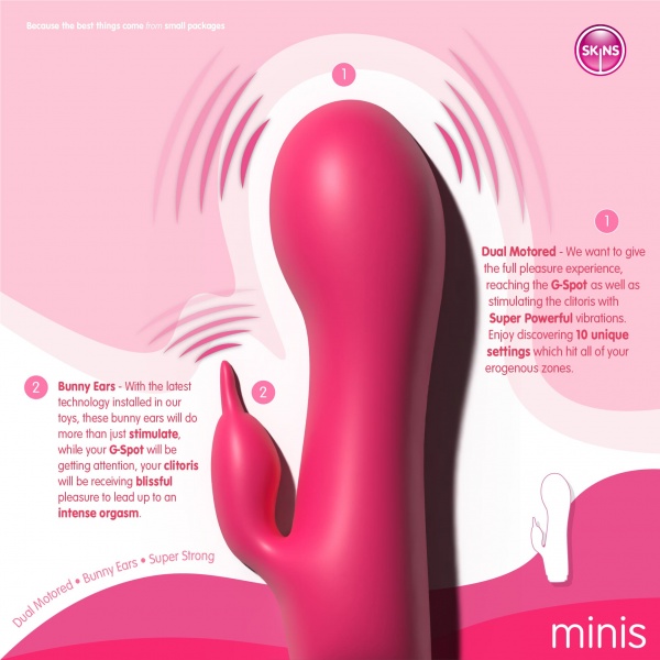Skins Minis Bijou Bunny Δονητής Rabbit USB Skins Sexual Health - Image 4
