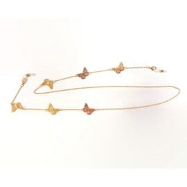 Αλυσίδα Γυαλιών Πεταλούδες Gold Μεταλλική Farma Bijoux