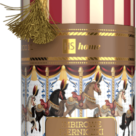 HiSkin Soy Candle Gingerbread Cookies 200ml – Αρωματικό Κερί Σόγιας σε Χριστουγεννιάτικη Carousel Συσκευασία